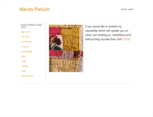 Tablet Screenshot of mandypattullo.co.uk